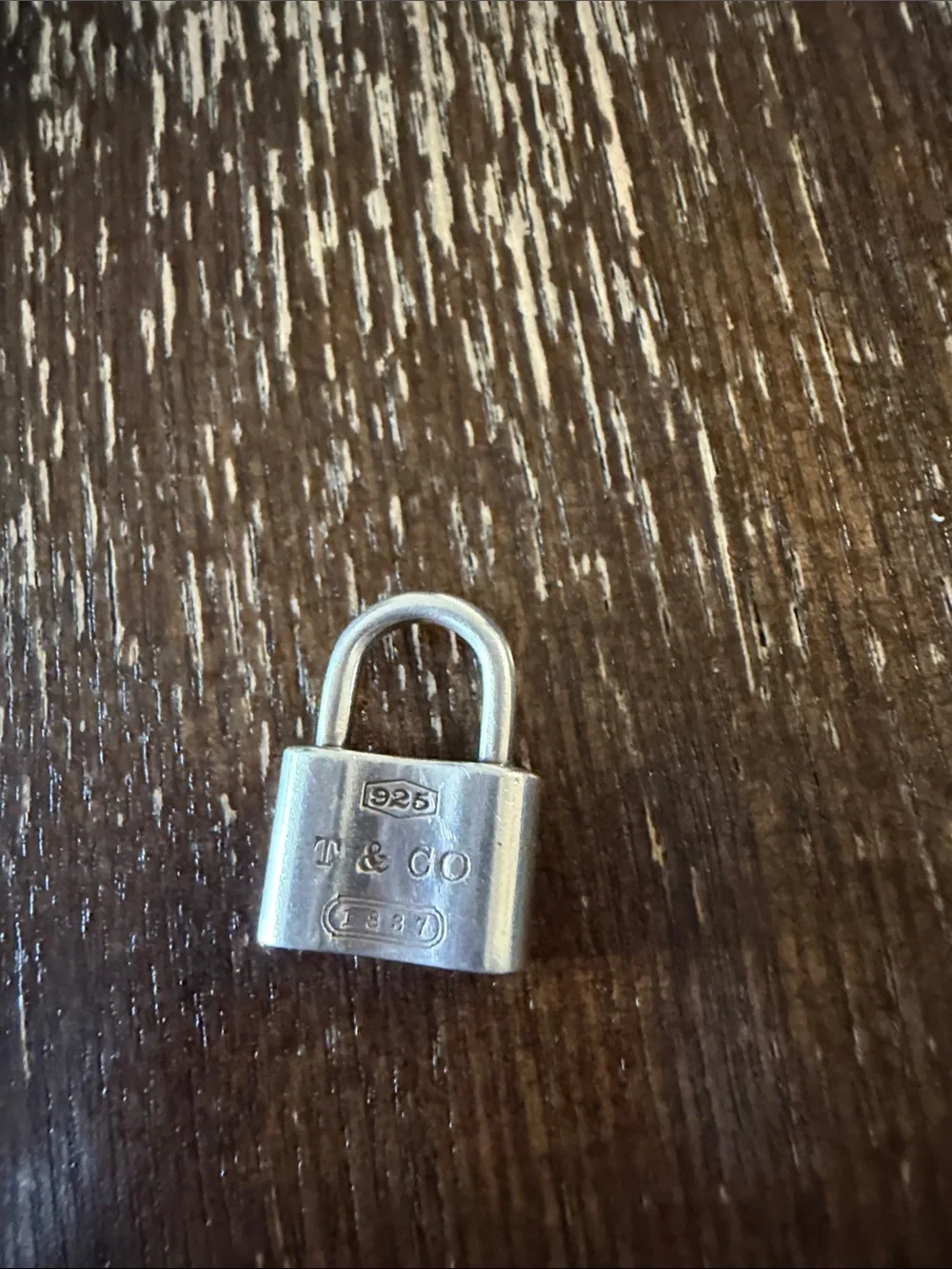 Tiffany & Co. Sterling Silver Padlock Charm - Silver